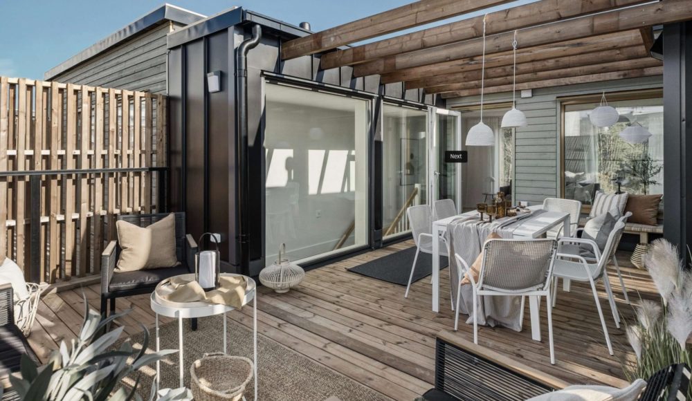 Modulbauweise Interieur Terrasse