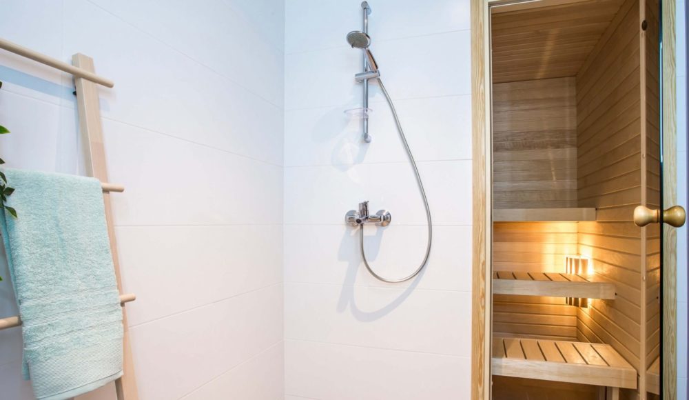 Modulbauweise Interieur Sauna