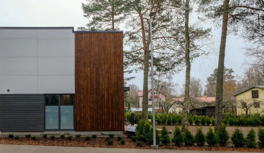 Moderne Stadtvilla in Holzbauweise